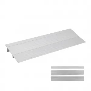 2" Aluminum Threshold Ramp for Doorways, 700 lbs Capacity, Adjustable Height, Non-Slip Surface, Portable Design, Wheelchairs & Scooters Access