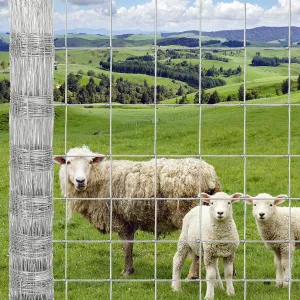 Heavy Duty 9GA Cattle Fence 4x164 FT - Thick Galvanized Steel w/Reinforced Joints for Livestock Farm Horse Protection