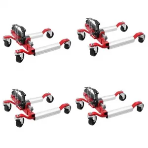 PRO 4-Piece Wheel Dolly, 1500 lbs, Hydraulic Tire Jack