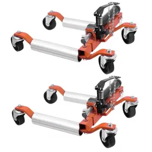 Car Wheel Dolly Set of 2, 1500LBS Capacity Car Dolly with Hydraulic Tire Jack for Vehicle Positioning for Truck RV Trailer