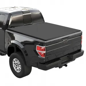 Soft Tri-fold Truck Bed Tonneau Cover Compatible with 2009-2014 Ford F150 Styleside 5.5ft Bed