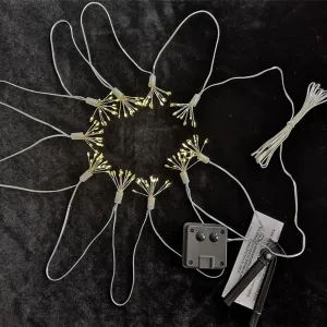 0.6w LED Fireworks String Light with Timing Function 8 Modes IP65 Waterproof Fairy Lights for Indoor Outdoor Decoration 10 pcs 100LED Solar Energy