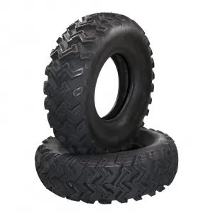 Set of 2 ATV UTV Tires 25X10-12, 6PR All Terrain 25x10x12 ATV UTV Off-Road Tires, Max Load 740 Lbs each Tire, Tubeless QD-115(S)
