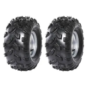 20x9.5-8 ATV Tires, 4PR All Terrain Tubeless, Pack of 2, for ATV UTV Trail Sand Mud Off-Road