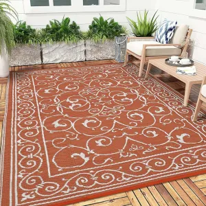 Outdoor Rug 9x18 Reversible Waterproof Foldable Plastic Straw Mat Lightweight Easy Clean for Patio Camping Beach Balcony