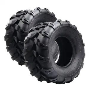 18x9.5-8 ATV Tires, 4PR All Terrain Tubeless, Pack of 2, for ATV UTV Trail Sand Mud Off-Road
