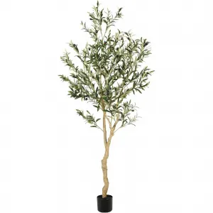 Artificial Fiddle Leaf Fig Tree 7FT(1pcs) Tall Fake Ficus Tree for Home Decor Faux Lyrata Plants Green Tree with Pot for Indoor Outdoor Home Office Living Room Bathroom Decor