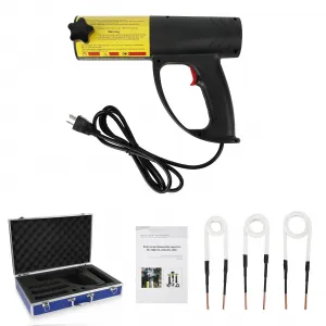 Magnetic Induction Heater Kit - 1500W 110V, Automotive Flameless Heat, Handheld Rusty Screw Removal, High Efficiency, Compact Design