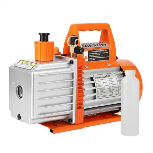 5CFM Dual-Stage Rotary Vane Vacuum Pump - High Flow Rate, Efficient Heat Dissipation, Aluminum Alloy, Low Noise, For AC Repair, Resin Degassing