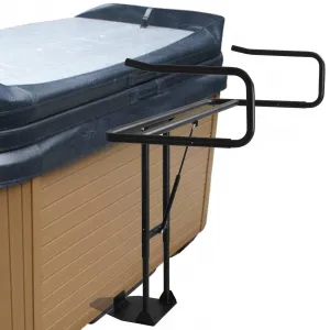 Hydraulic Swimming Pool Spa Cover Lift Adjustable Height 30''-40'' Wide 53''-93'' Aluminum U-Arms Foldable Space-Saving Hot Tub