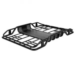 50"x38"x6.3" Rooftop Cargo Basket, 165 lbs Capacity Lightweight Anti-Rust Roof Rack for SUVs, Cars & Trucks