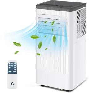 8,000 BTU Portable Air Conditioner Up to 350 Sq.Ft, 3-In-1 Portable AC Unit with Cool/Fan/Dehumidifier, Room Air Conditioner with Remote Control, Full Window Kit, White