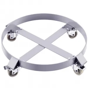 55 Gallon Drum Dolly,Drum Heavy-Duty Steel Dolly,1000lbs 55 Gallon Barrel Dolly Cart Drum Caddy,with Steel Frame 4 Swivel Casters Wheel, for Warehouse Drum Handling