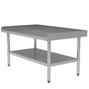 48"L x 24"W x 35"H Stainless Steel Grill Stand Table - Equipment Stand with Adjustable Undershelf for Commercial Prep, Hotel, Home, and Restaurant Use