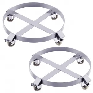 55 Gallon Drum Dolly,Drum Heavy-Duty Steel Dolly,1000lbs 55 Gallon Barrel Dolly Cart Drum Caddy,with Steel Frame 4 Swivel Casters Wheel, for Warehouse Drum Handling