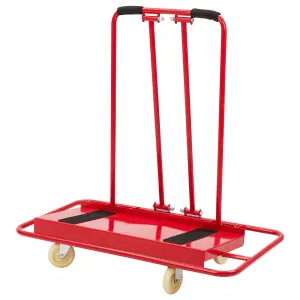 1600Lbs Heavy Duty Drywall Cart, Swivel Casters, Red