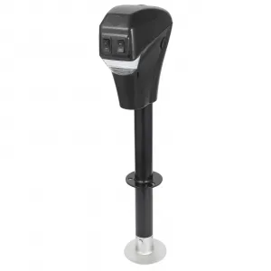 3500lbs Electric Tongue Jack with 12V Motor & Circuit Breaker, Waterproof Cover, 18" Lift, 30 AMPs, Easy Install for A-Frame Trailers