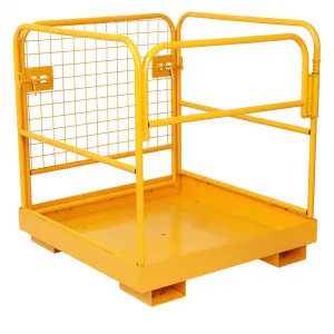 36"x36" inch 1150LBS Capacity Forklift Safety Cage Heavy Duty Collapsible Work Platform Forklift Without Wheels