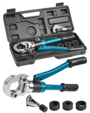 Hydraulic Pipe Crimper for Copper, 1/2Inch, 3/4Inch, 1Inch Jaws