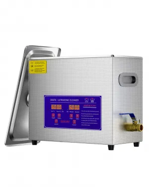 10L Commercial Ultrasonic Cleaner, Professional-Grade Ultrasonic Cleaning Machine Suitable for Industrial Parts, Automotive and Marine Parts, and Surgical Instruments.
