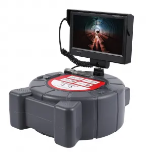 Sewer Inspection Camera with 512Hz Locator, 100ft Self-Leveling Snake Camera, 9" Touch HD Screen, DVR, Adjustable LEDs, 16GB SD Card, IP68 Waterproof for Sewer and Drainage Pipes -100ft
