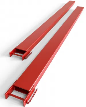 Forklift Extensions 96 Inch Length & 6.5 Inch Width, Heavy Duty Steel Pallet Fork Extension for Forklift Truck