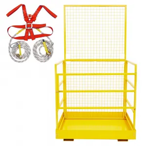 43x45" Foldable Forklift Safety Cage, 1500LBS Capacity