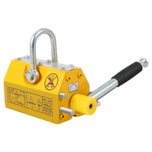 Magnetic Lifter with Release, 880LBS Capability, Steel Magnetic Lifter, Permanent Magnet Powerful for Hoist, Shop Crane, Block