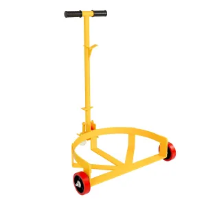 55 Gallon Drum Dolly - 1200 lb Capacity Oil Barrel Drum Roller Cart - Low Profile Steel Oil Drum Caddy