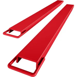 Pallet Forklift Extensions, 72" Fork Extensions 5.5" Width, Heavy Duty Fork Extensions for Forklifts, 1 Pair Forklift Extensions for Forklift Truck,Red