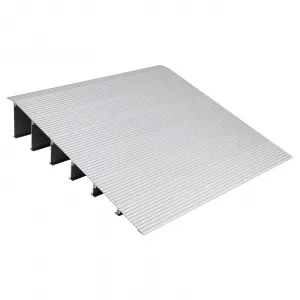 6" Aluminum Door Threshold Ramp – 800Lbs Capacity Non-Slip Surface for Wheelchairs, Strollers & Mobility Scooters