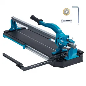 Manual Tile Cutter - Porcelain Ceramic Cutter With Tungsten Carbide Wheel, Infrared Positioning, Anti-Skid Feet, for Workshops & Industrial Sites.(48")