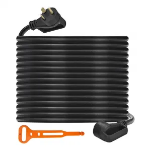 30 Amp RV Extension Cord, 25Ft, 10AWG/3C, Extension Cord Waterproof with Cord Organizer, TT-30P/TT-30R for RVs, Generators, Campers