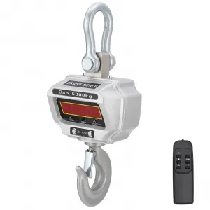 Industrial Crane Scale 11000lbs 5T with LED Screen & Remote Control for Construction Factory Farms Cast Aluminum Rechargeable