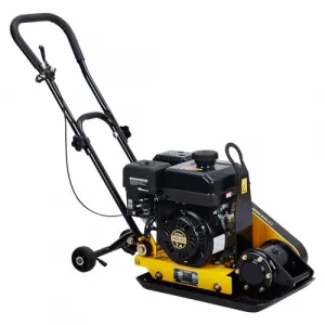 7HP Plate Compactor Rammer, 212CC Gas Engine, 4200lbs Compaction Force Rammer Jumping Jack Tamper, 22.1x15.9 Inch Plate, 5600 VPM Pavement Compactor for Walkways, Asphalts, Paver Landscaping