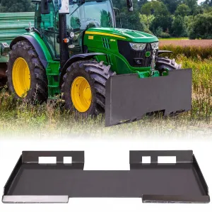 5-Piece Skid Steer Quick Attach Plate - Grade 50 Steel, 3/16" Thick for Buckets/Plows/Forks (Universal Mount)