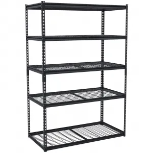 Heavy Duty Storage Shelves - 48x24in, 2500lbs Load Bearing, Durable Storage Shelves, Adjustable Height Garage Storage Shelving, Metal Storage Utility Rack Shelf Unit, Easy Assemble