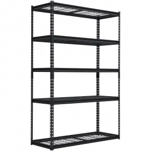 Heavy Duty Storage Shelves - 48x18in, 2500lbs Load Bearing, Durable Storage Shelves, Adjustable Height Garage Storage Shelving, Metal Storage Utility Rack Shelf Unit, Easy Assemble