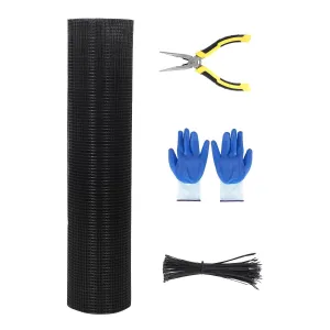 Hardware Cloth 1/2 Inch 4x30ft Chicken Wire Fencing, Hot-Dipped Galvanized, Welded, Rust-Resistant Steel for Garden Plant Support and Poultry Cage