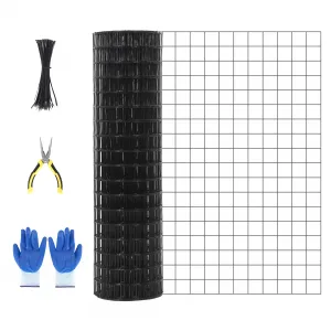 Cattle Farm Fence Galvanized 16GA 2x2 Inch Mesh Durable Rustproof Metal Wire Roll for Garden Yard Poultry Protection