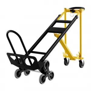 3-In-1 Heavy Duty Convertible Hand Truck 800 lbs Capacity Stair Climber Wheels Aluminum Foldable Portable Warehouse Moving