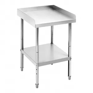 12"L x 24"W x 30"H Stainless Steel Grill Stand Table Inch Adjustable Legs NSF Certified 400 Lbs Capacity Rounded Edges Commercial Kitchen