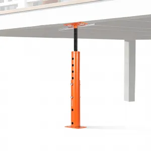 Heavy Duty Adjustable House Floor Jack – 18,000 lbs Capacity – Carbon Steel Joist Beam Support – 19"-36" Height Range – Basement Leveling and Lifting – Orange Red, 19-36in