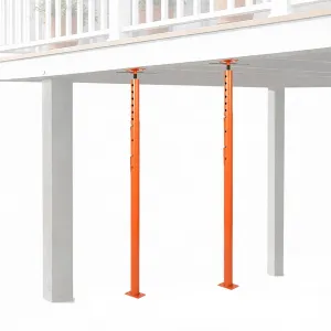 2 PACK House Floor Jack for Leveling, 56"-100" Height Range, 18000 LBS Lifting Joist Beam Basement Jacks, Adjustable Jack Post, House Jacks for Lifting