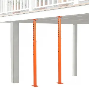 2 Pack House Floor Jack for Leveling, 53"-93" Height Range, 18000 LBS Lifting Joist Beam Basement Jacks, Adjustable Jack Post, House Jacks for Lifting