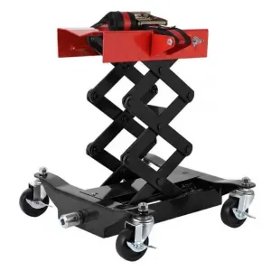 450 lbs Auto Repair Lifting Jack - Heavy-Duty Transmission Jack with Adjustable Height (7.48"-22.83") for Vehicle Maintenance, Black