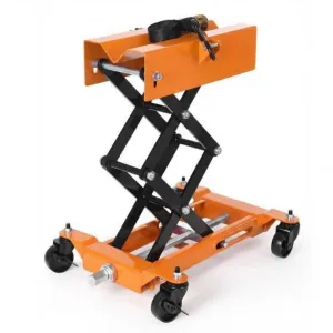 450 LBS Auto Repair Lifting Jack, Heavy-Duty Transmission Jack for Vehicle Maintenance, Adjustable 22.83in Height, Orange