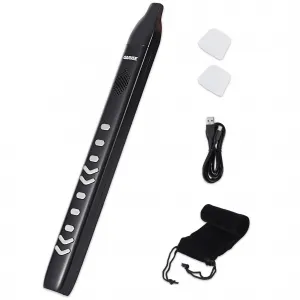 Portable Digital Wind Instrument - 10 Built-In Tones, 2 Fingering Modes, MIDI Connectivity, Rechargeable Battery, Electronic Saxophone Controller for Beginners & Professionals - Black
