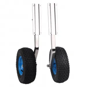 500LBS Boat Launching Wheel, 2Pcs Boat Transom Launching Wheel with 12 Inch Wheels Set for Inflatable Boat & Aluminum Boat