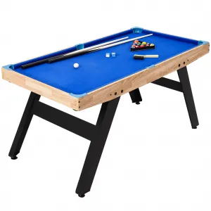48" Pool Table Portable Billiards Table for Kids and Adults Mini Billiards Game Tables Pool Game Table with 2 Cue Sticks 16 Balls Triangle Chalk